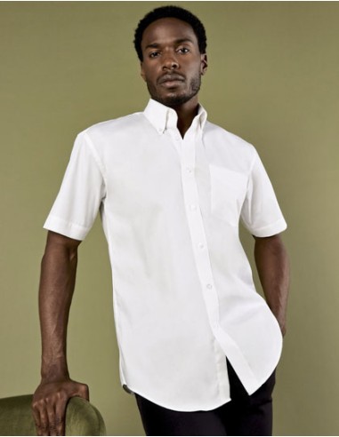 KUS-KK109-Mens Classic Fit Premium Oxford Shirt Short Sleeve